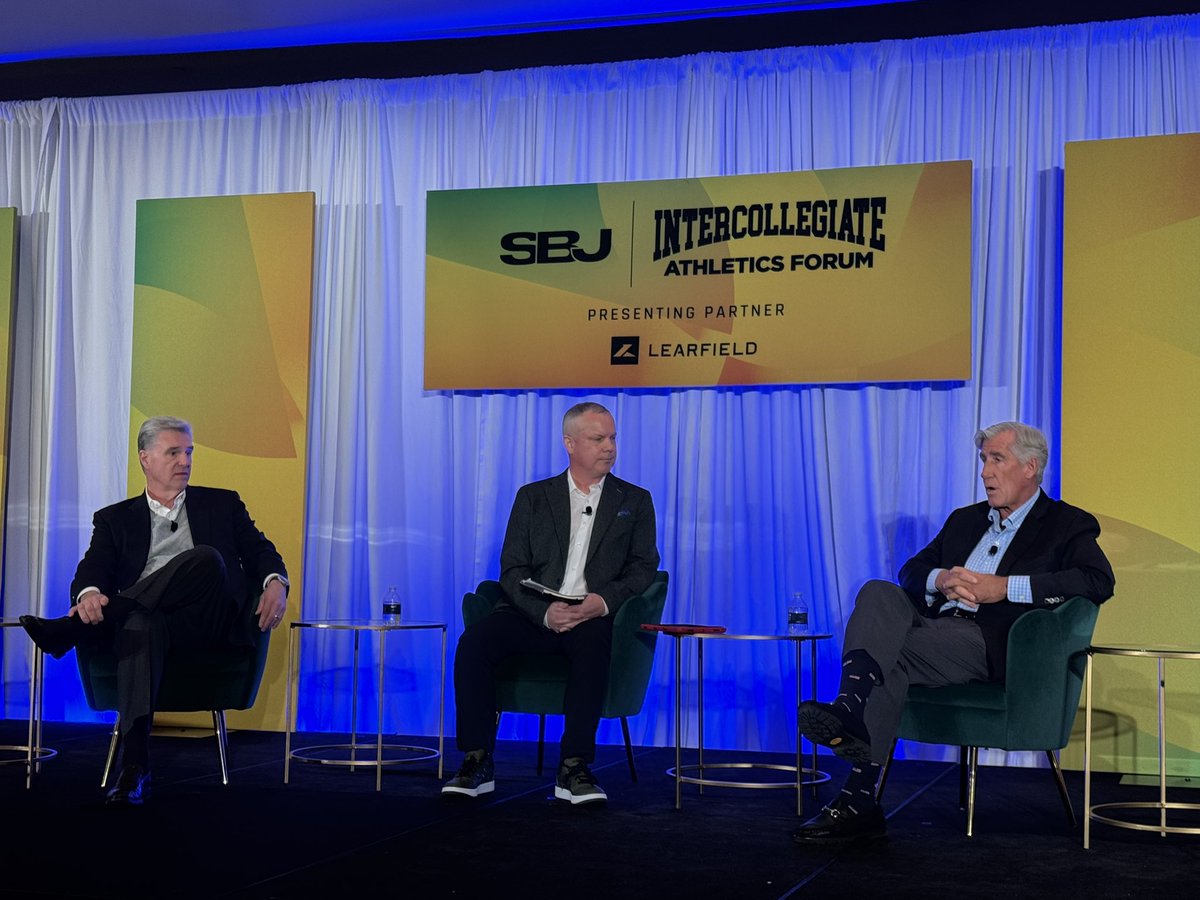 Ben Slingerland (@benslingerland) on Twitter photo Great conversation with <a href="/AthletesOB/">OnBalance</a> CEO/Founder, Walt Norley, and <a href="/MiamiHurricanes/">Miami Hurricanes</a> AD <a href="/DanRadakovich/">Dan Radakovich</a> on mental health.
<a href="/SBJ_Events/">SBJ Conferences & Events</a> - Intercollegiate Athletics Forum Great conversation with <a href="/AthletesOB/">OnBalance</a> CEO/Founder, Walt Norley, and <a href="/MiamiHurricanes/">Miami Hurricanes</a> AD <a href="/DanRadakovich/">Dan Radakovich</a> on mental health.
<a href="/SBJ_Events/">SBJ Conferences & Events</a> - Intercollegiate Athletics Forum