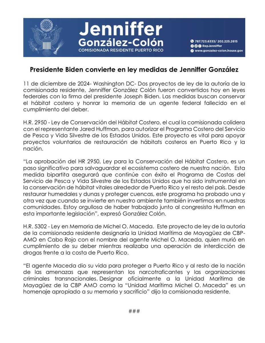 Jenniffer González tweet media