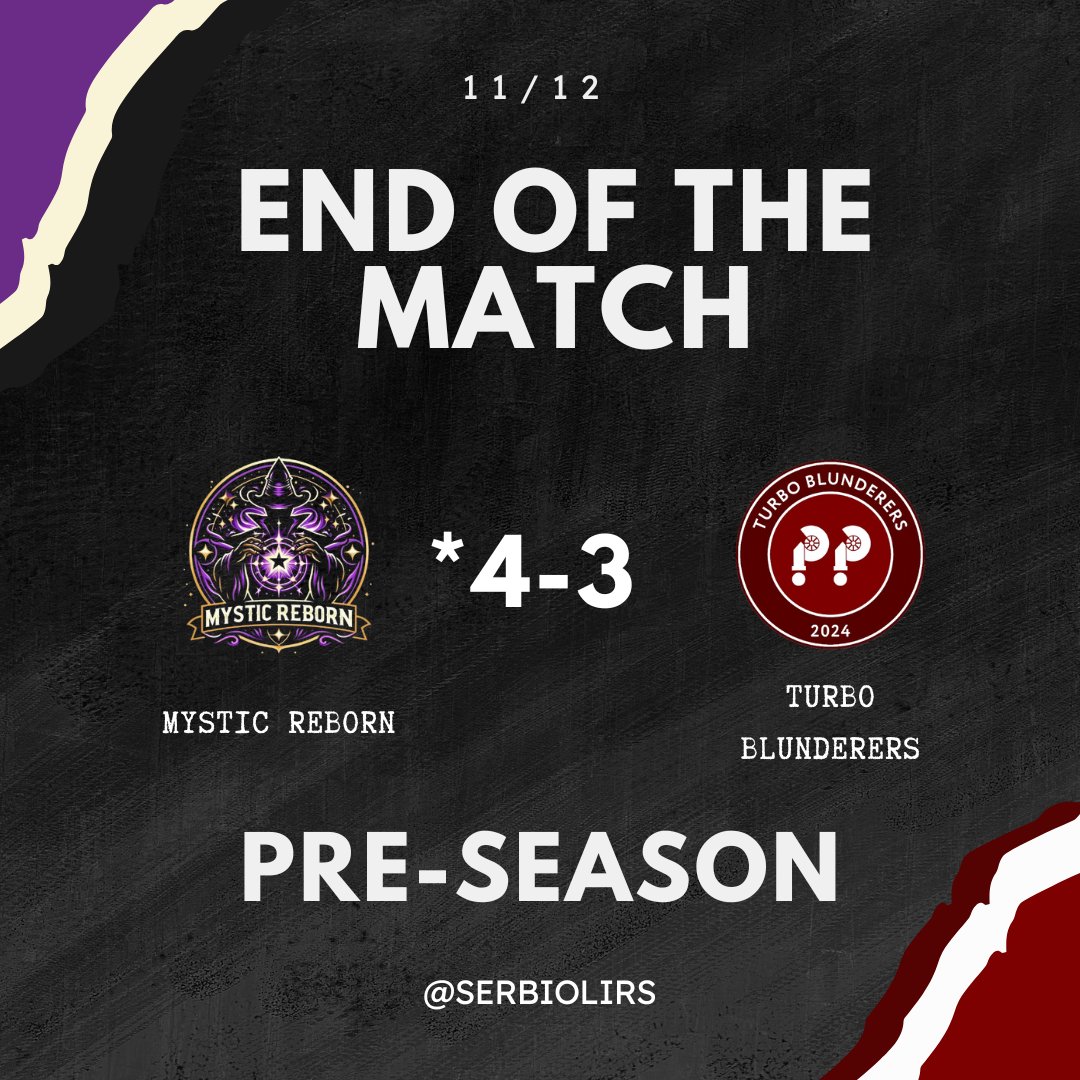 SerbioLIRS's tweet photo. #LiRS #HaxBall #PreSeason

What a victory for Mystic Reborn! 🪄

Another golden goal rewards the new team's efforts in LIRS, against a combative Turbo Blunderers that continues to surprise. 🆙

@otterinnit @addi_qu https://t.co/ElvYkte1bu