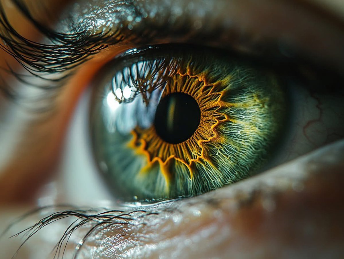 Found this stunning creation //Created by user Joefrey Bedania Antonio.

A breathtaking macro of an iris glowing with fiery golden patterns and emerald hues, radiating energy like a galaxy of light and detail. Absolutely mesmerizing work! 

#AIArtist #AiArt #Art #AiArtwork