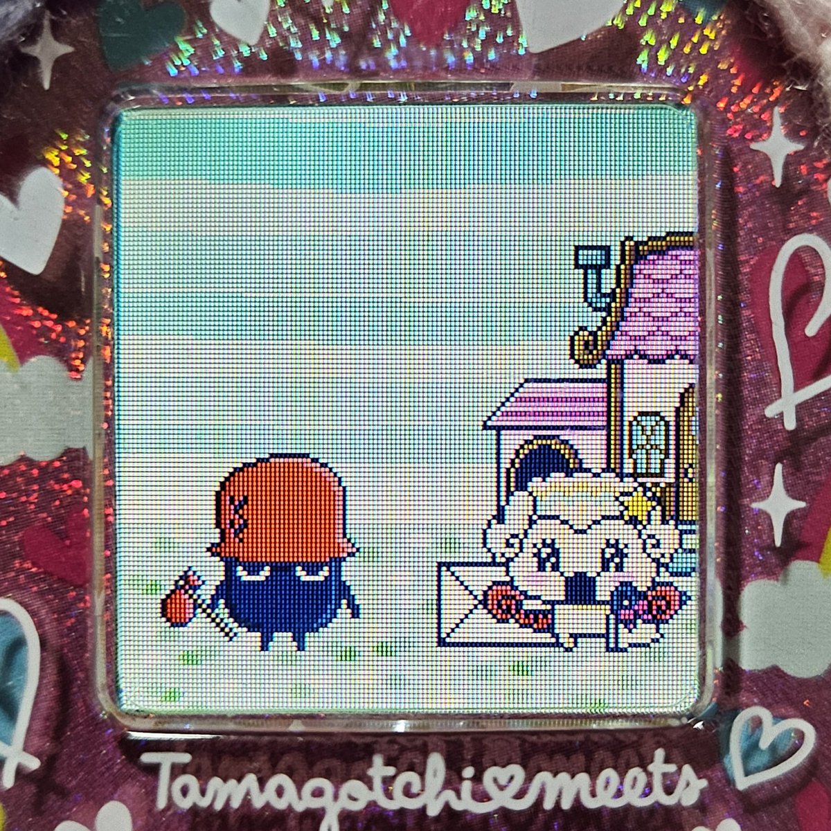 にじふわっちとききっちのMIX可愛すぎる🥹💞
めちゃタイプ～🎀
お目目くりくりで口がヘニョってなってるよ～🥴🫶
#たまごっち日記 #たまごっちみーつ #にじふわっち #ききっち #たまごっち #ももたま日記