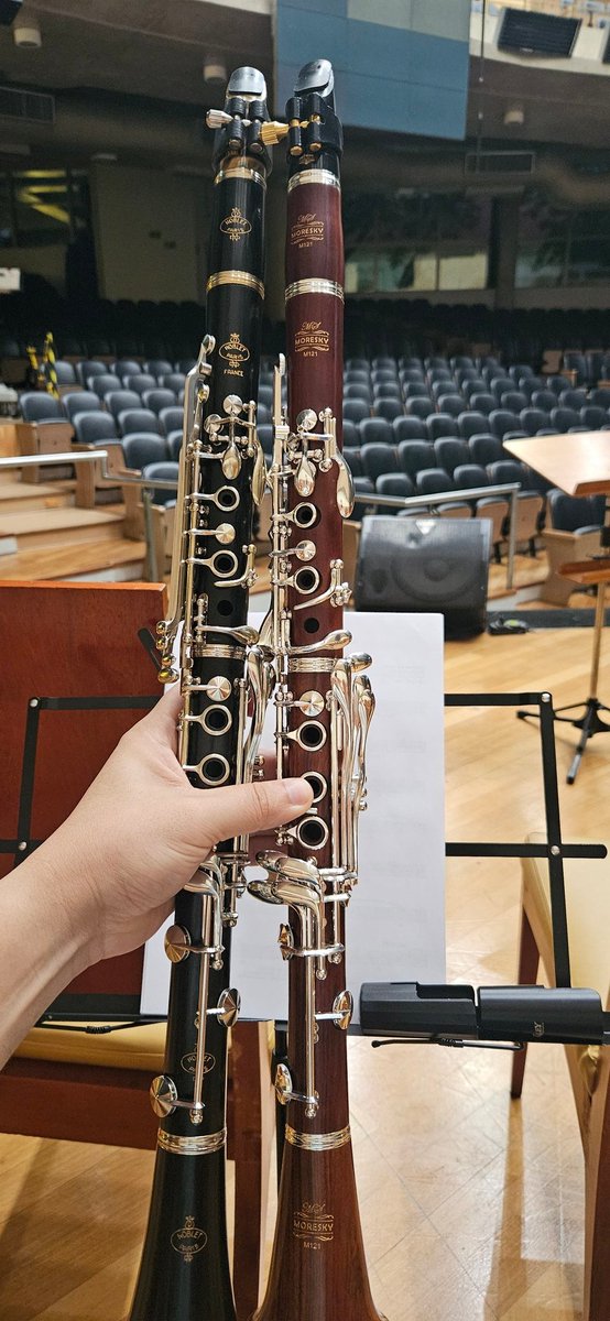 wesleybauer's tweet photo. My two setups #Clarinet #Klarinet #Clarinete

My first 
#Noblet #D40 almost #1960s 
#Mouthpiece #Barkley #Prima55

My second 
#Moresky #M121 #2024s
#Mouthpiece #Barkley #Pnoir https://t.co/o0aiennNCA
