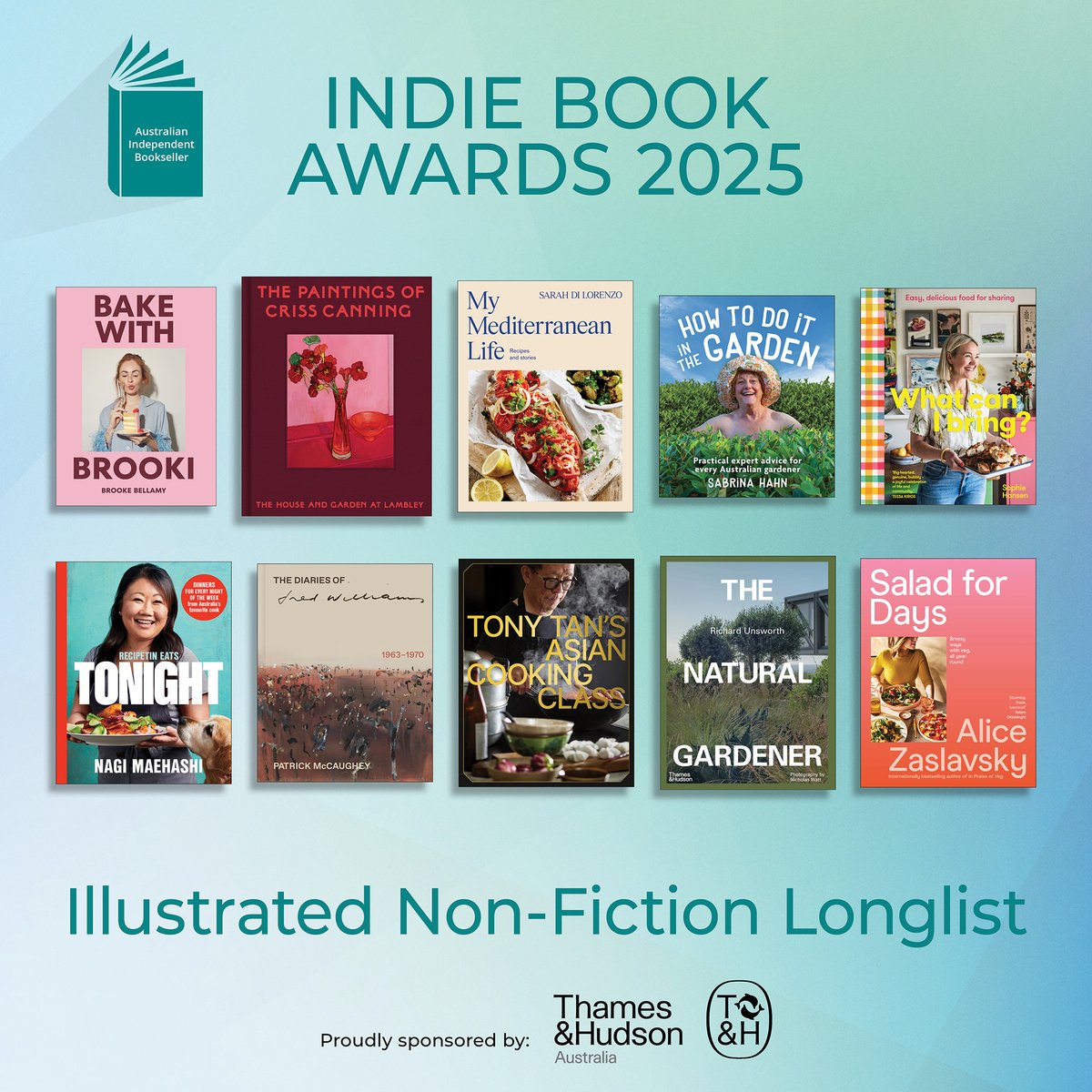 ausindiebooks (@ausindiebooks) on Twitter photo ILLUS NON-FICTION LONGLIST #IndieBookAwards25 Brooki <a href="/PenguinBooksAus/">Penguin Books Aus</a> <a href="/CrissCanning/">Criss Canning</a> <a href="/ThamesHudsonAU/">Thames & Hudson Australia</a> <a href="/DiLorenzoSarah/">Sarah Di Lorenzo</a> <a href="/SimonSchusterAU/">SimonSchusterANZ</a> Sabrina Hahn <a href="/FremantlePress/">NEIRO | ETH | CRYPTO</a> <a href="/locallovely/">Sophie Hansen</a> <a href="/murdochbooks/">Murdoch Books</a> <a href="/MacmillanAus/">Pan Macmillan Aus</a> Patrick McCaughey <a href="/MUPublishing/">Melbourne University Publishing</a> Tony Tan Richard Unsworth <a href="/aliceinframes/">Alice Zaslavsky</a> ILLUS NON-FICTION LONGLIST #IndieBookAwards25 Brooki <a href="/PenguinBooksAus/">Penguin Books Aus</a> <a href="/CrissCanning/">Criss Canning</a> <a href="/ThamesHudsonAU/">Thames & Hudson Australia</a> <a href="/DiLorenzoSarah/">Sarah Di Lorenzo</a> <a href="/SimonSchusterAU/">SimonSchusterANZ</a> Sabrina Hahn <a href="/FremantlePress/">NEIRO | ETH | CRYPTO</a> <a href="/locallovely/">Sophie Hansen</a> <a href="/murdochbooks/">Murdoch Books</a> <a href="/MacmillanAus/">Pan Macmillan Aus</a> Patrick McCaughey <a href="/MUPublishing/">Melbourne University Publishing</a> Tony Tan Richard Unsworth <a href="/aliceinframes/">Alice Zaslavsky</a>
