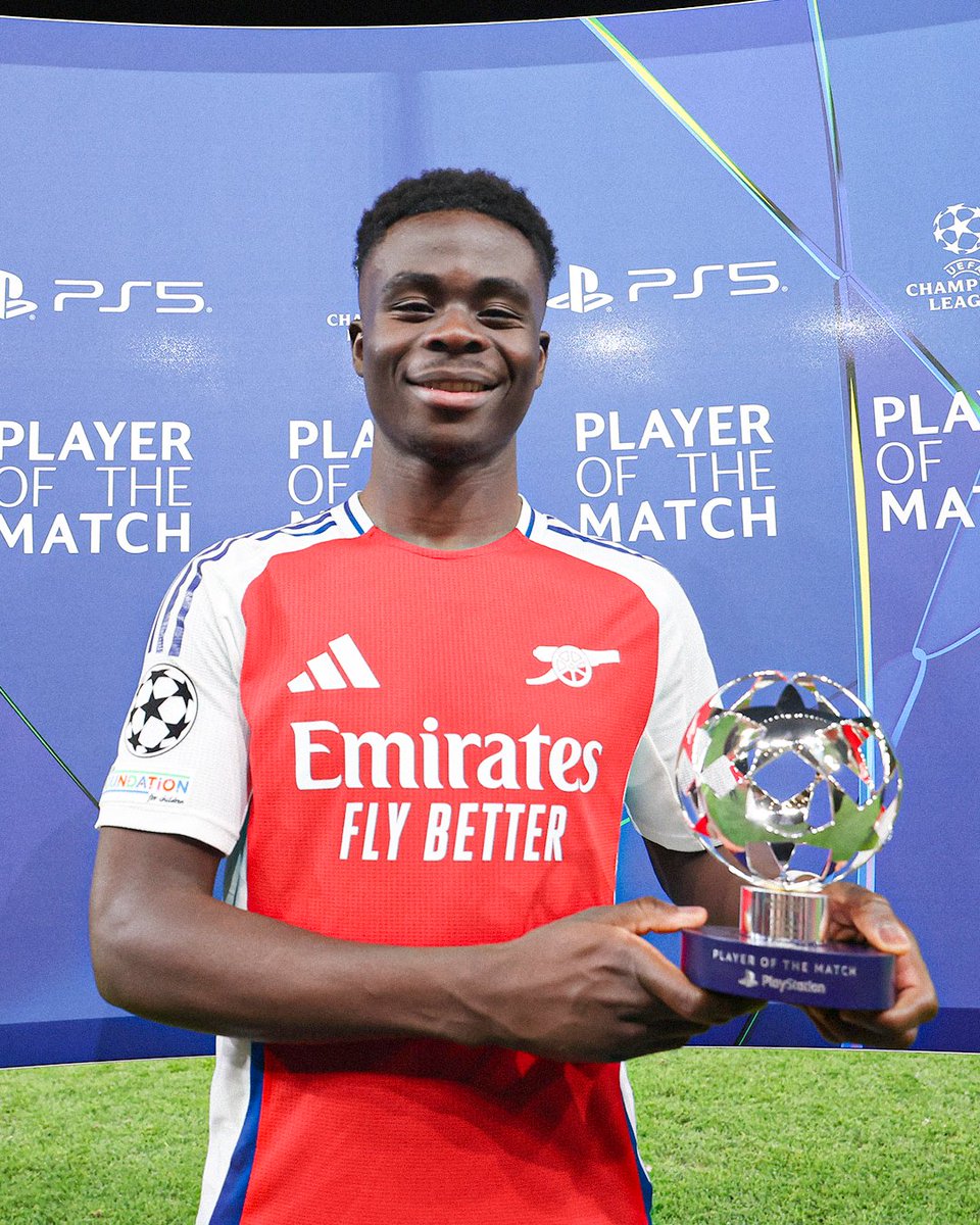Bukayo Saka has both scored and assisted in a single game more times than any other player in the Champions League since the start of last season. 

Simply incredible 👏