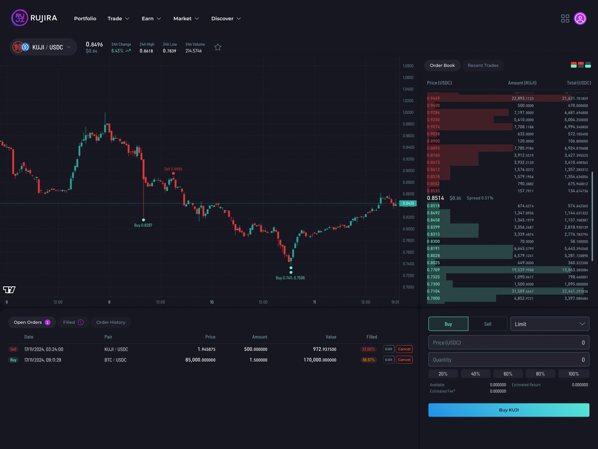 cryptoslang1's tweet image. Your favourite decentralised, 100% on chain order book is getting a make over 😎