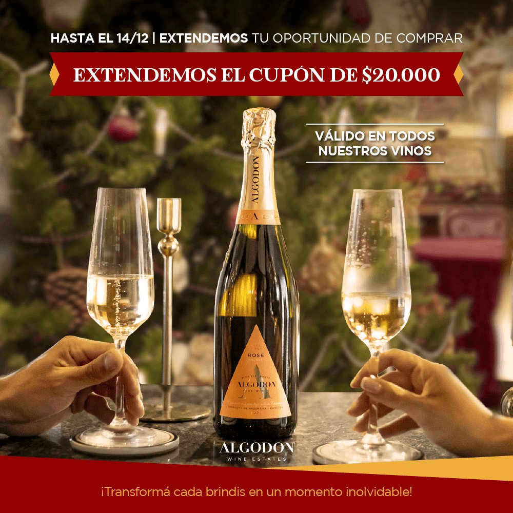 ¿No sabés qué regalar estas fiestas?✨️🎄

Aprovechá nuestro cupón de $20.000 para regalar algo inolvidable.
Compartí el sabor de Mendoza y hacé de cada brindis un momento especial. 🥂🍾💙

algodonwines.com.ar 👈🏻

#Navidad #Navidad2024 #feliznavidad #promo #cupon #descuento