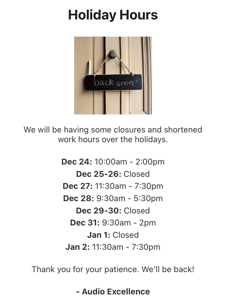 Audio Excellence tweet media