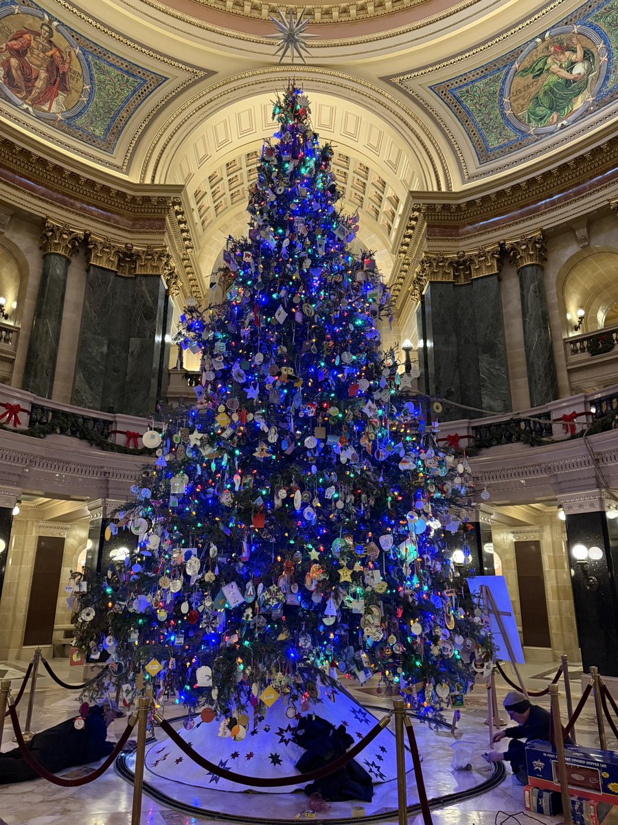 The 2024 State Capitol Christmas Tree was recently lit in the Rotunda!

The theme for this year’s ornaments celebrates 125 years of Wisconsin’s state parks. 

Be sure to stop in and check out this 30-foot spectacle if you’re in the Madison area during the holiday season!
