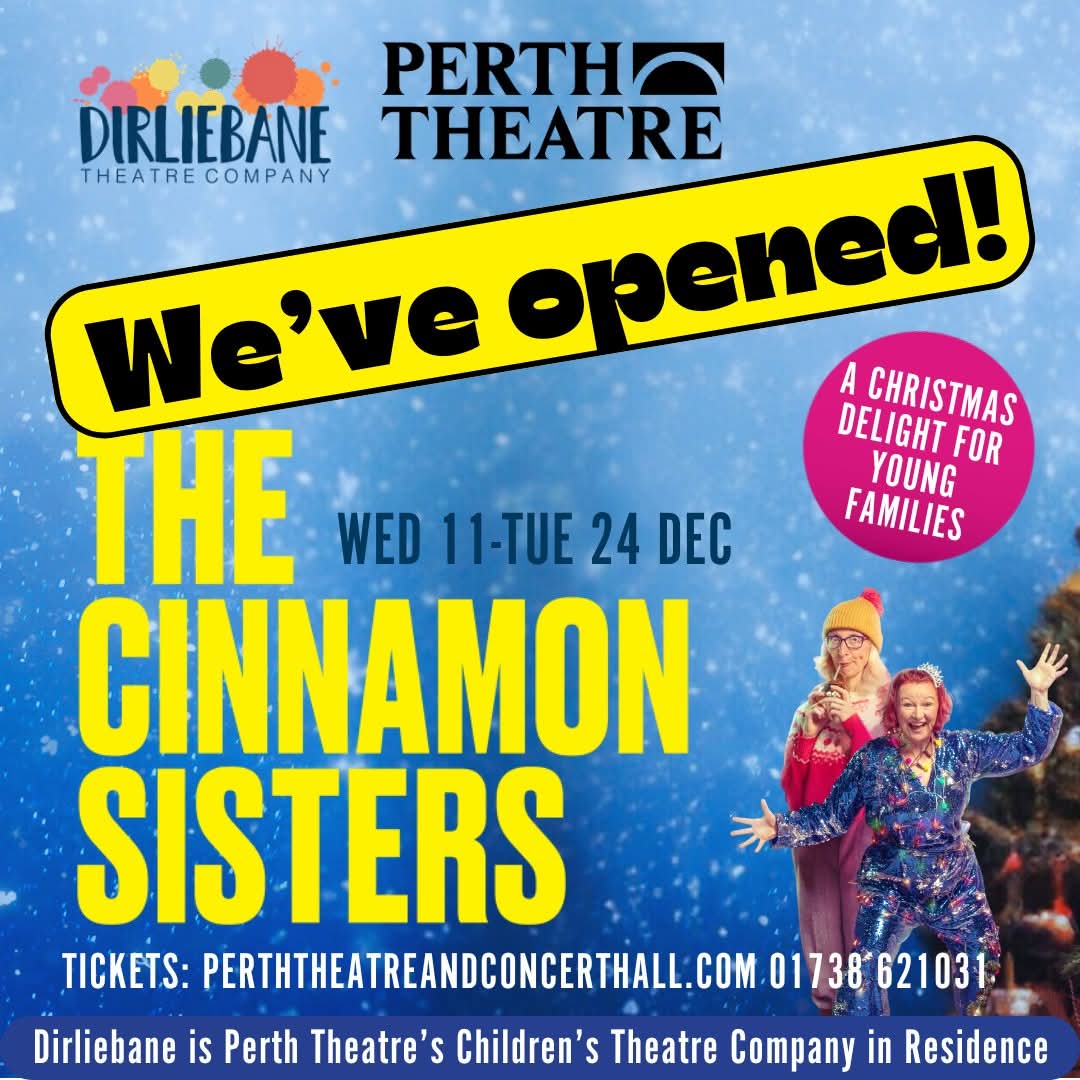 The Cinnamon Sisters has begun!
Running until the 24 December at Perth Theatre, join Auntie Susan and Auntie Delilah for Decorating Day! The perfect and hilarious show for young families. <a href="/perthTCH/">Perth Theatre and Concert Hall</a> <a href="/EngagePerthTCH/">Engagement - Perth Theatre & Concert Hall</a>