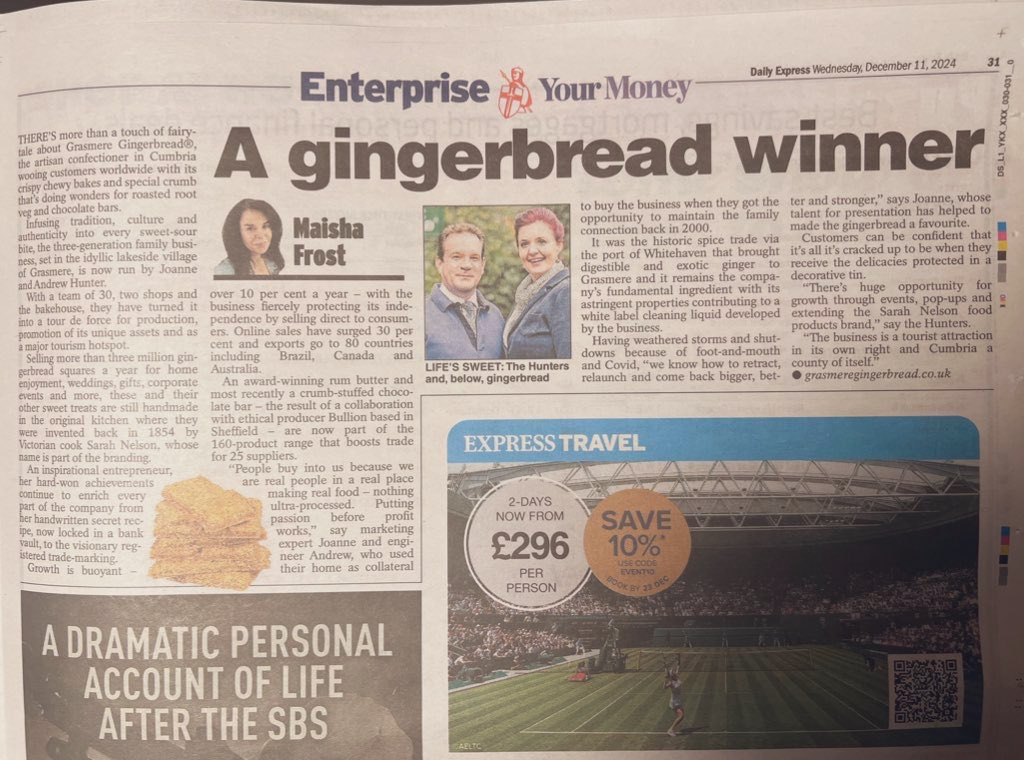 Fantastic to be featured in the Daily Express, Enterprise section today. 🗞️ <a href="/Daily_Express/">Daily Express</a> #Entrepreneurship #SmallBiz #BizHour #SME #BusinessGrowth
