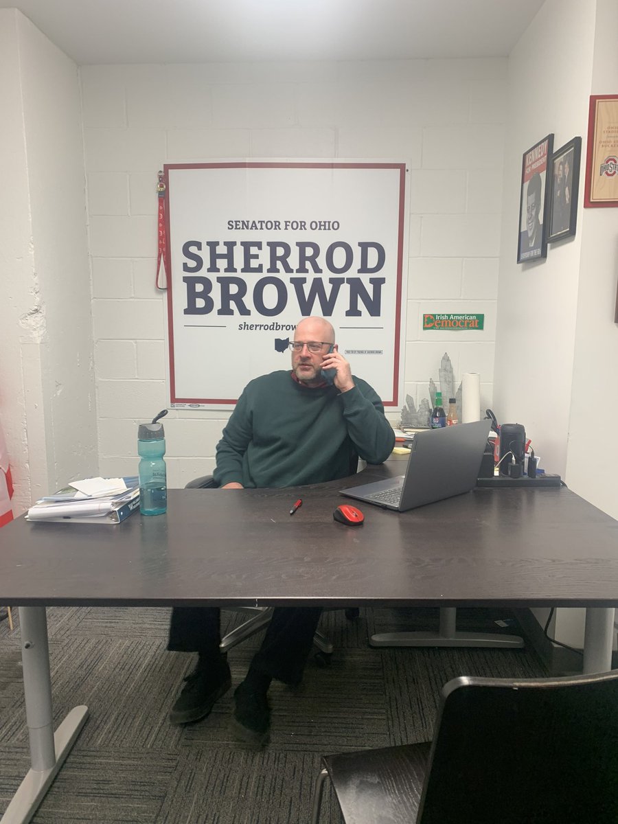Thanks to Cleveland’s own Bobby Ina for connecting me with the head of the International Brotherhood of <a href="/Teamsters/">Teamsters</a> today, <a href="/TeamsterSOB/">Sean M. O'Brien</a>. Sean &amp; I had a great talk about about the future of union organizing in Ohio &amp; about re-affirming Democrats’ commitment to workers’ livelihoods