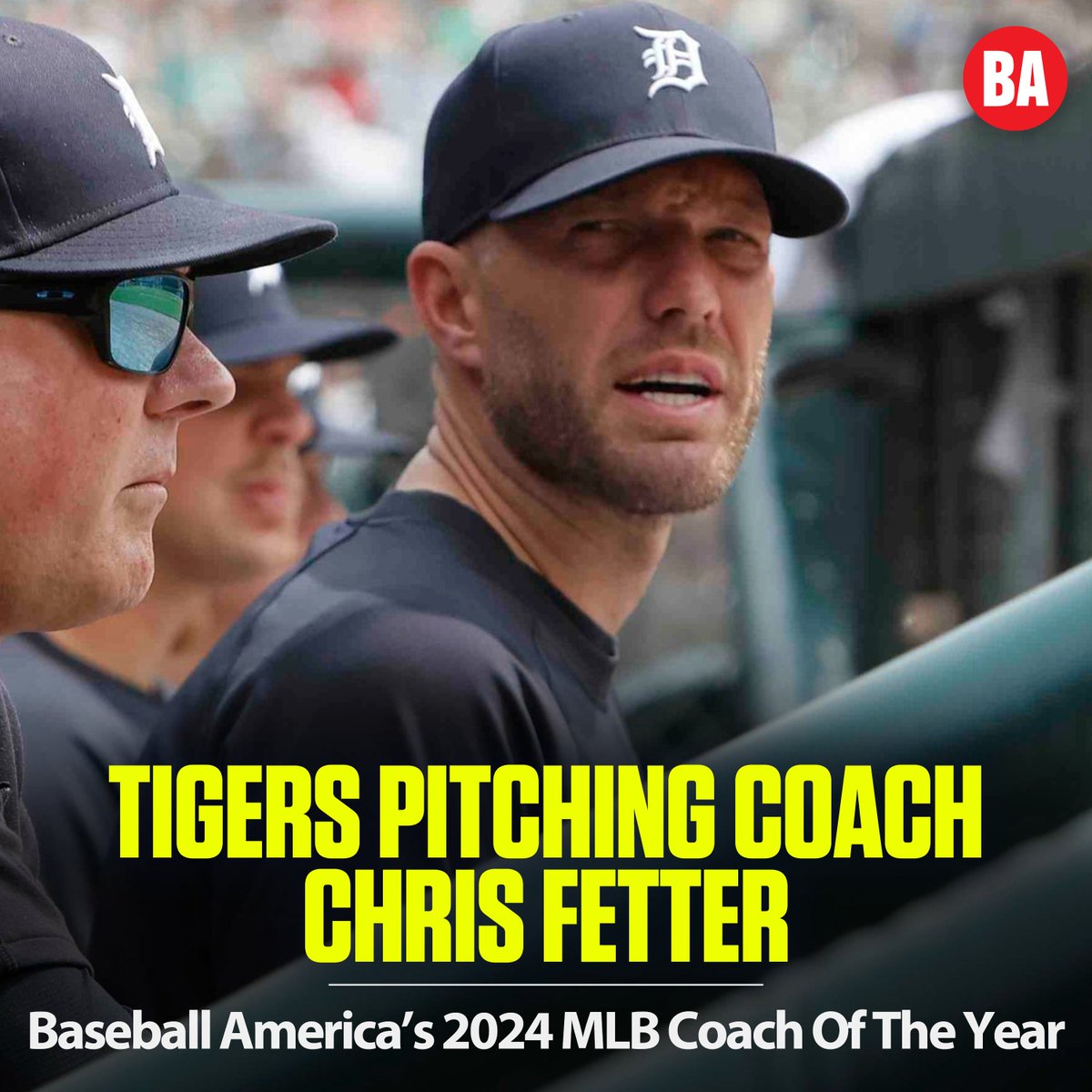 Change was slow but steady ... Then in 2024, they broke out. Detroit finished third in MLB with a 3.61 ERA.

For his work with Tigers pitchers, Chris Fetter is the BA Major League Coach of the Year.

baseballamerica.com/stories/detroi…