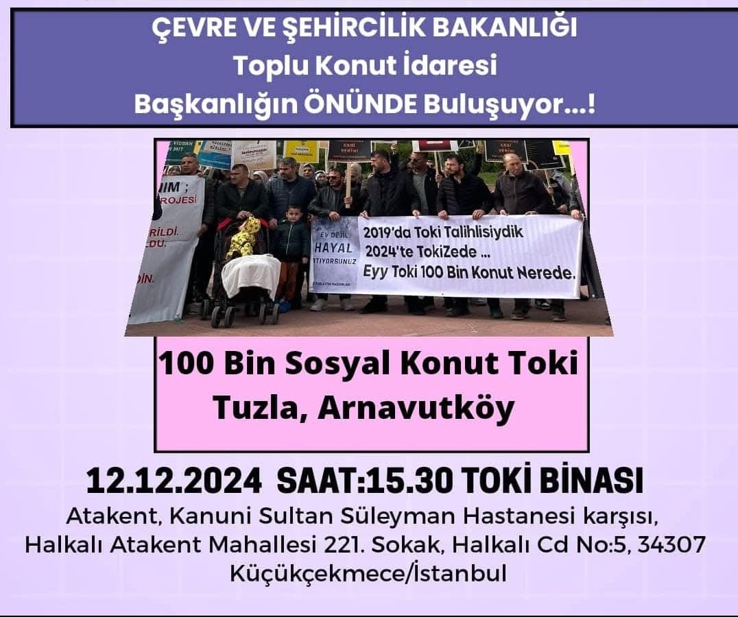 cakirbey69's tweet photo. @Toki_Kurumsal TUZLA 5750 HAK SAHİPLERİNİ MAĞDUR ETTİNİZ BAŞTA SÖZ VERDİĞİNİZ HAKLARINI GERİ VERİN 
@csbgovtr @Toki_Kurumsal @murat_kurum @mlsungur @Ayhan19Karaca @ZeybekciNihat  @Akparti 
#tuzla5750magdurları https://t.co/XP16w0W8m4