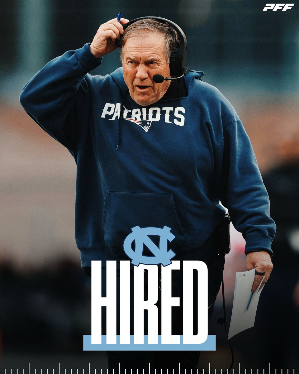 Bill Belichick is finalizing a deal to become the new head coach at North Carolina, per <a href="/AdamSchefter/">Adam Schefter</a>