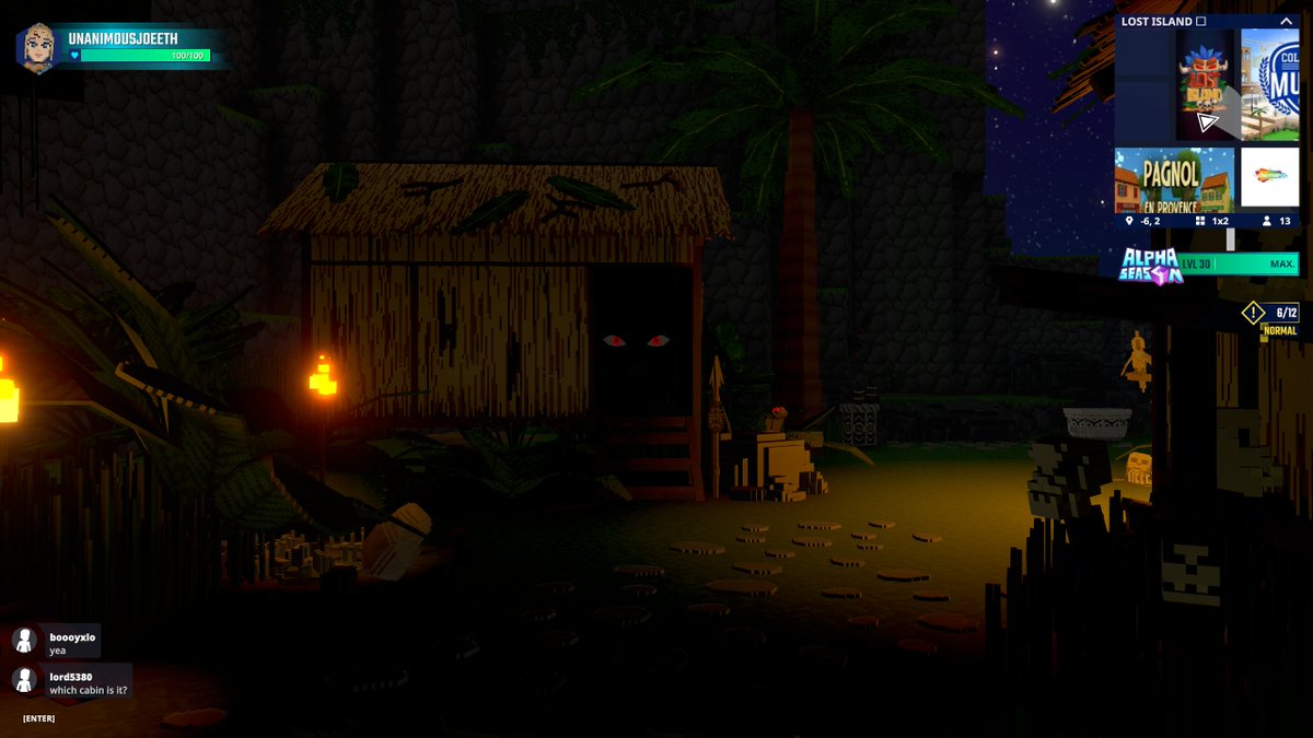 Found a spooky Wood Cabin with Scary Eyes on Lost Island in <a href="/TheSandboxGame/">The Sandbox</a>. Who dares to knock on the door? 🏚️👀 <a href="/Box3app/">BOX3 CREATIONS</a> register-landings.sandbox.game/alphaseason4-s… #TheSandbox #AlphaSeason4 #AS4SocialChallenge