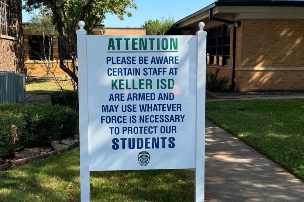 Nothing says safety like, we have guns and we will shoot you.