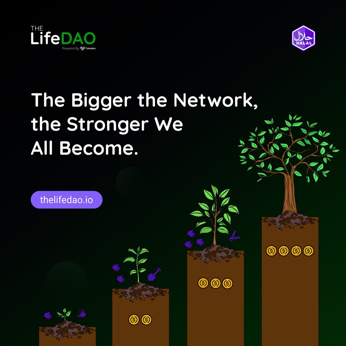 takadao_io's tweet image. Grow your network, grow your rewards! 🌱💰

Bigger referrals mean bigger USDC bonuses &amp;amp; discounts. 

Let’s build The LifeDAO together!

Pre-join and start referring now: thelifedao.io

#ReferAndEarn #TheLifeDAO #HalalFinance