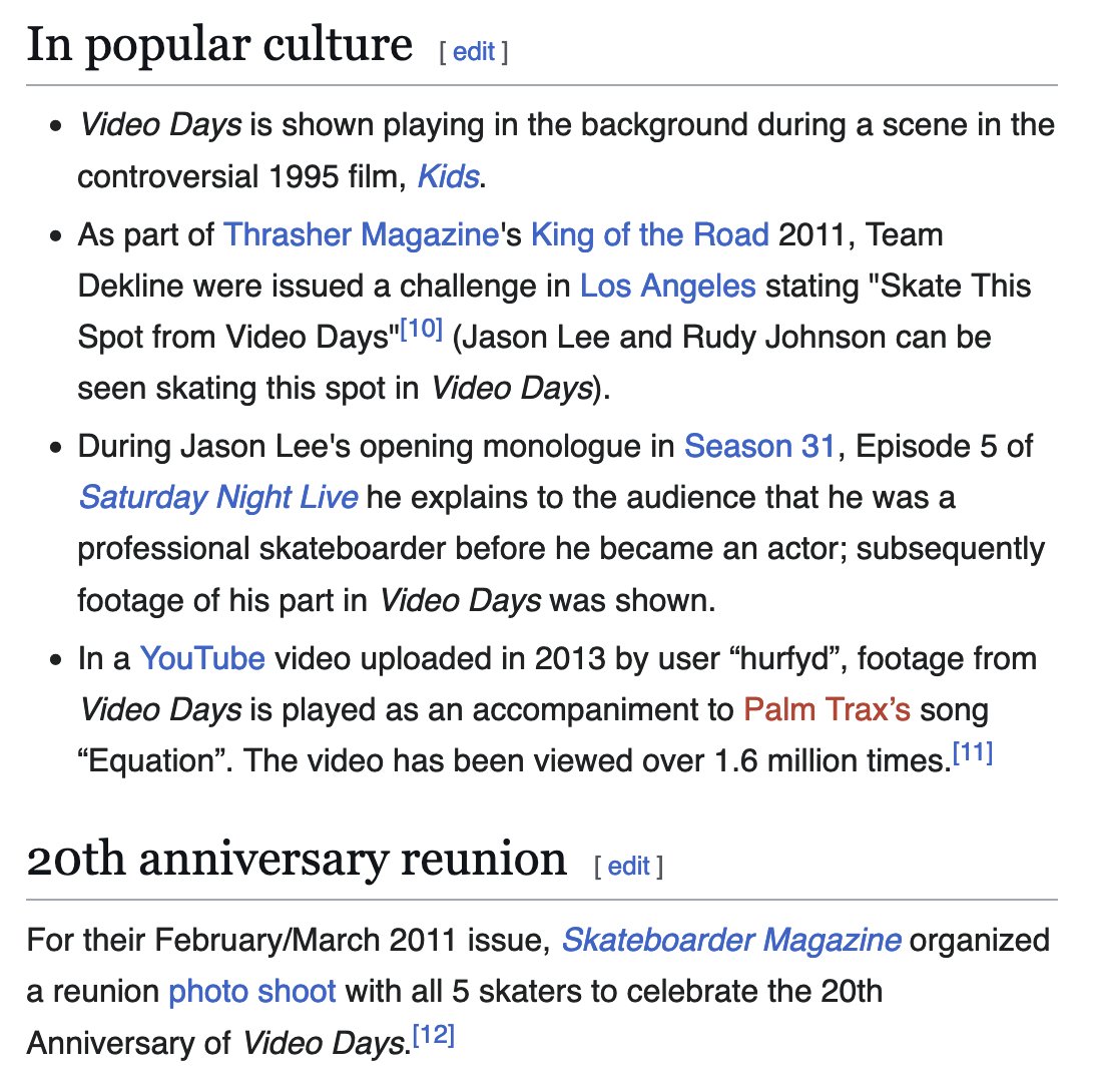 who put me in the wikipedia page for blind video days