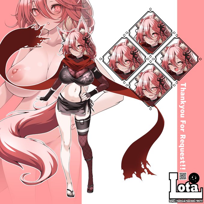 すけぶんぶ納品ー
ピンクな狐さんです、にんにん٩( ๑╹ ꇴ╹)۶おっぱー
リクエストありがとうございました!
https://t.co/1PwOYaxb9q 