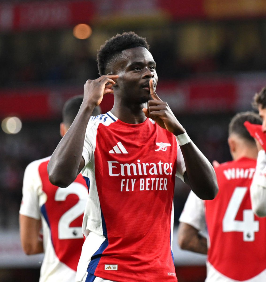 afcstuff's tweet photo. Bukayo Saka for Arsenal this season:

21 appearances 🏟️
9 goals ⚽️
12 assist 🅰️

WORLD-CLASS. 🌟 https://t.co/SmkR8nK30n