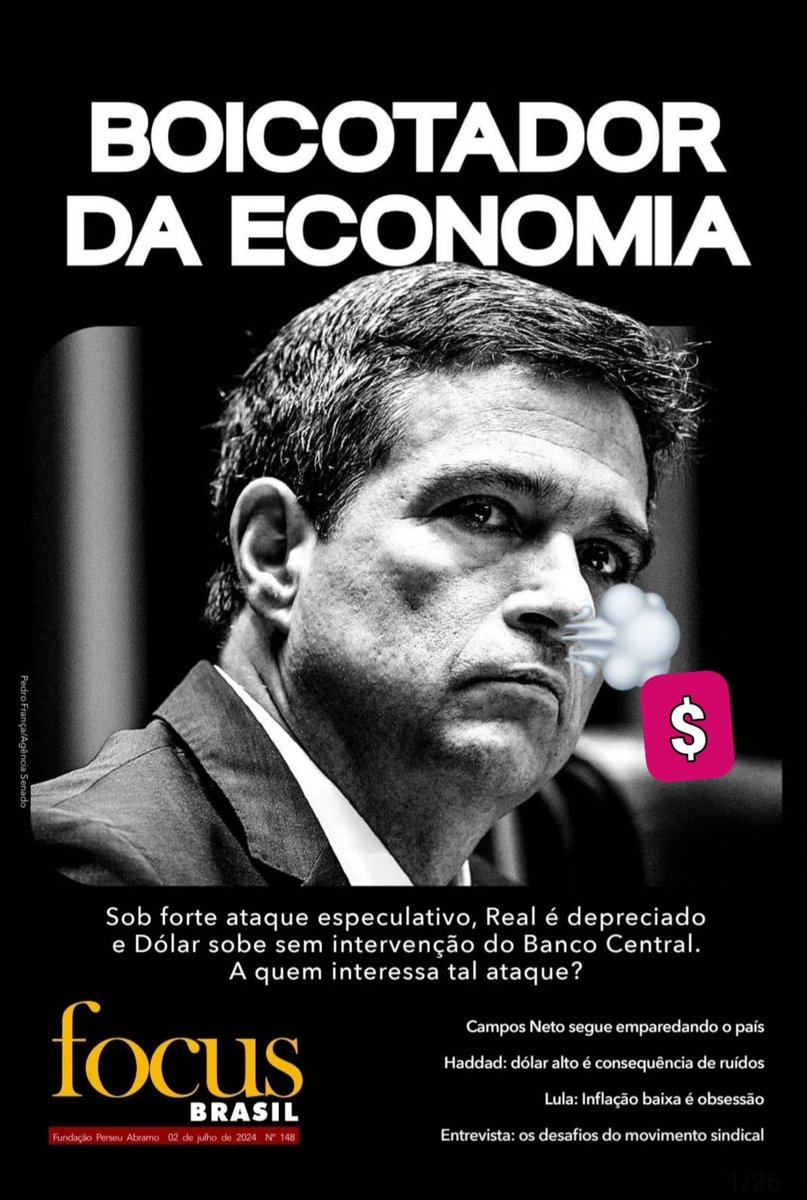 BANDIDO BOLSOMINION Campos Neto acaba de aumentar em 1% a taxa selic, o que significa que seremos obrigados a pagar R$ 1 TRILHÃO POR ANO em juros a banqueiros bilionários!!

1 TRILHÃO POR ANO de dinheiro público indo pra bilionários!!

É O MAIOR ROUBO DA HISTÓRIA!!!!

Jornalistas