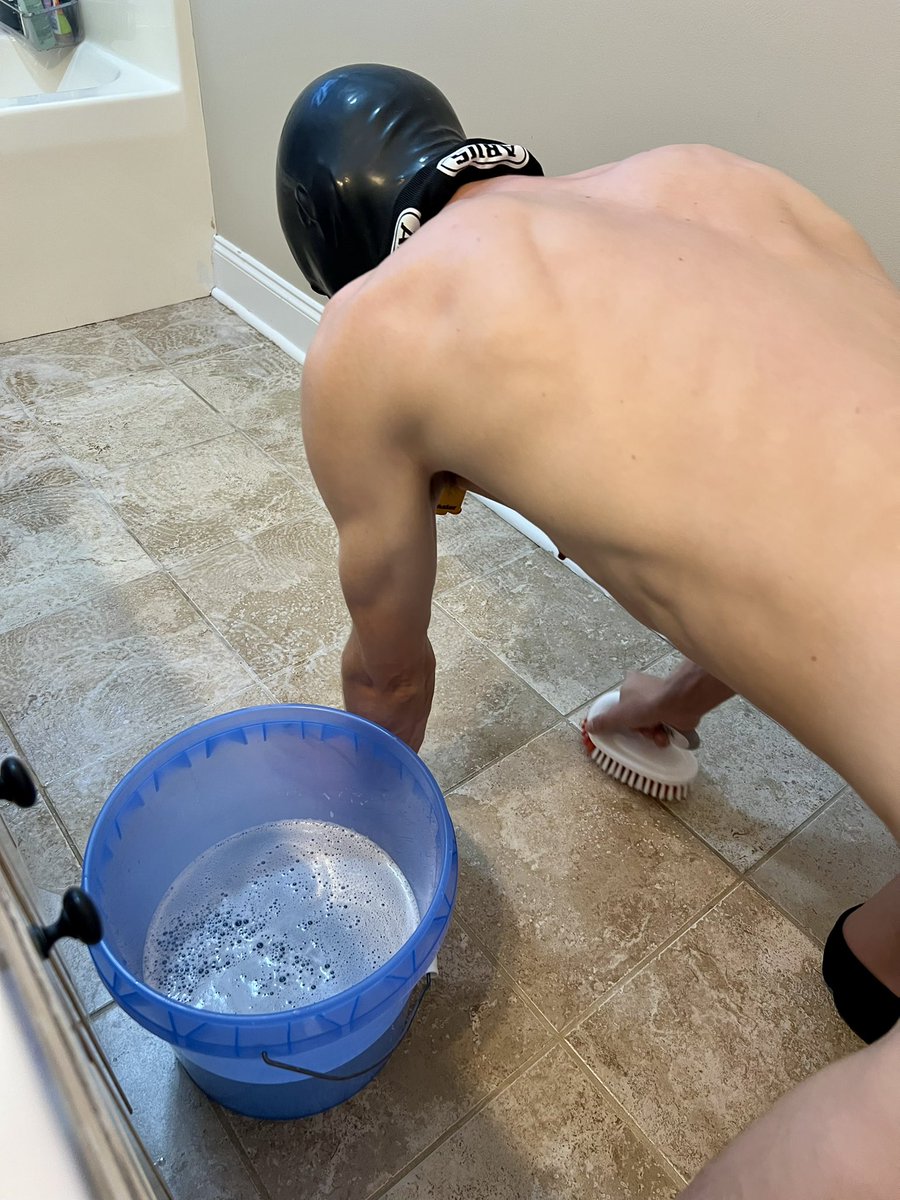 Alpha <a href="/iTag41/">AlphaPigTAG</a> decided to put his slave property to use…deep cleaning His bathroom and scrubbing the floor by hand. 🥵🥵🥵🥵 needless to say, its clean enough for a f*g to lick 👅