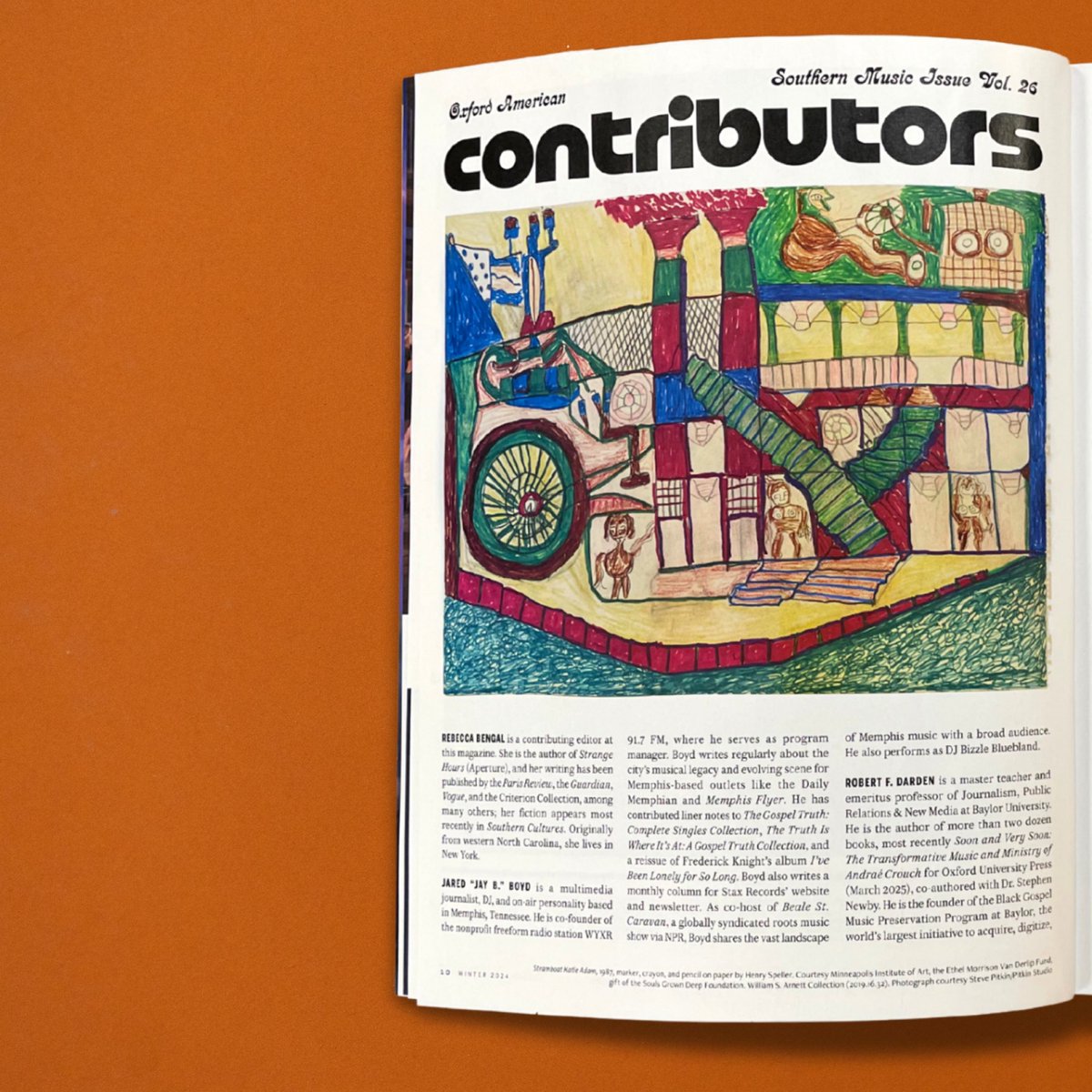 oxfordamerican's tweet photo. Plus, the contributor page of the print edition features “Steamboat Katie Adams” (1987) by Memphis artist and blues musician #HenrySpeller!
c/o @artsmia, 📷 Steve Pitkin/Pitkin Studio. https://t.co/EXWtmLxXJJ