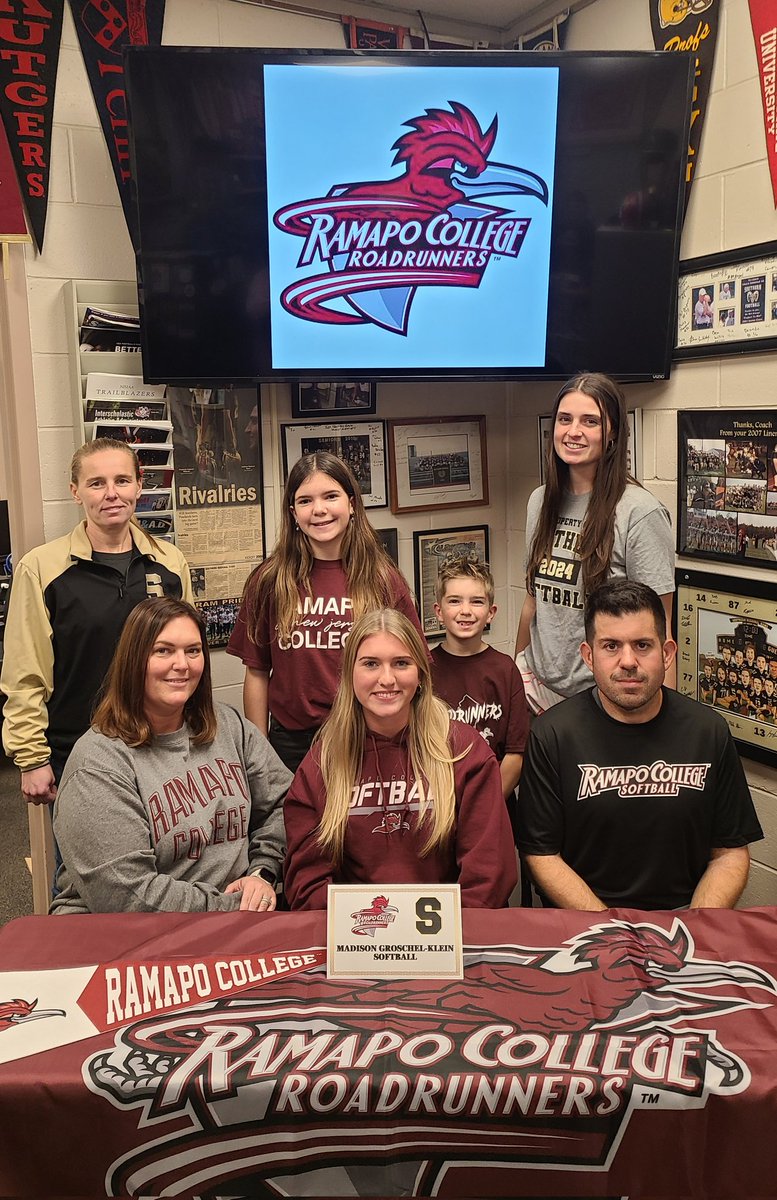 Congratulations <a href="/SouthernSB2023/">Southern Softball 2024</a> Madison Groschel-Klein on her commitment to continue her education &amp; softball career at <a href="/RamapoCollegeNJ/">Ramapo College</a> #HSLive 
#RamPride🐏🥎🖤💛🇺🇲
<a href="/TAPStaffordLBI/">TAPinto Stafford/LBI</a> <a href="/BiggySandPaper/">David Biggy</a> <a href="/APPSportsDesk/">APPSportsDesk</a> <a href="/JSSInsider/">Shore Sports Insider</a> @lqdsportsSHORE <a href="/ACPressMcGarry/">Michael McGarry</a>