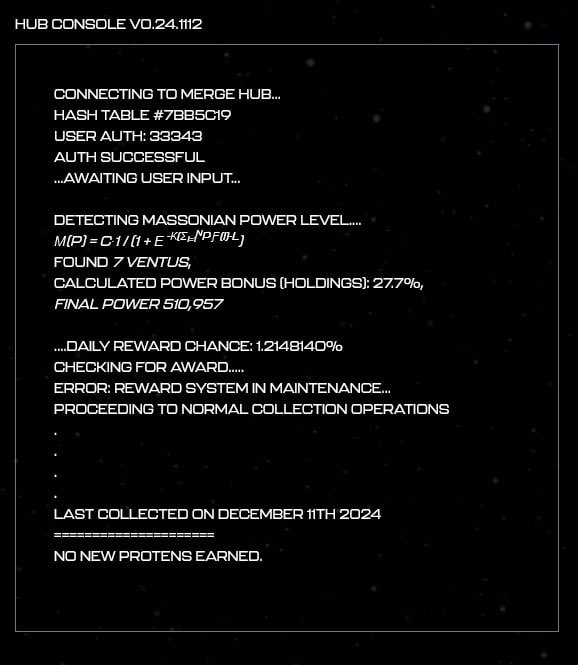 theunioverse's tweet image. Track your POWER based on holdings when collecting Protens. 

Live now ⬇️
protens.unioverse.com