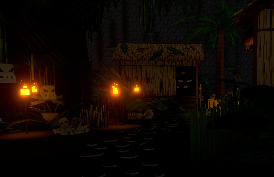 NHamep's tweet photo. Found a spooky Wood Cabin with Scary Eyes on Lost Island in @TheSandboxGame. Who dares to knock on the door? 🏚️👀 @Box3app https://t.co/OCwY0xwfsd #TheSandbox #AlphaSeason4 #AS4SocialChallenge https://t.co/TQeBPViEi1