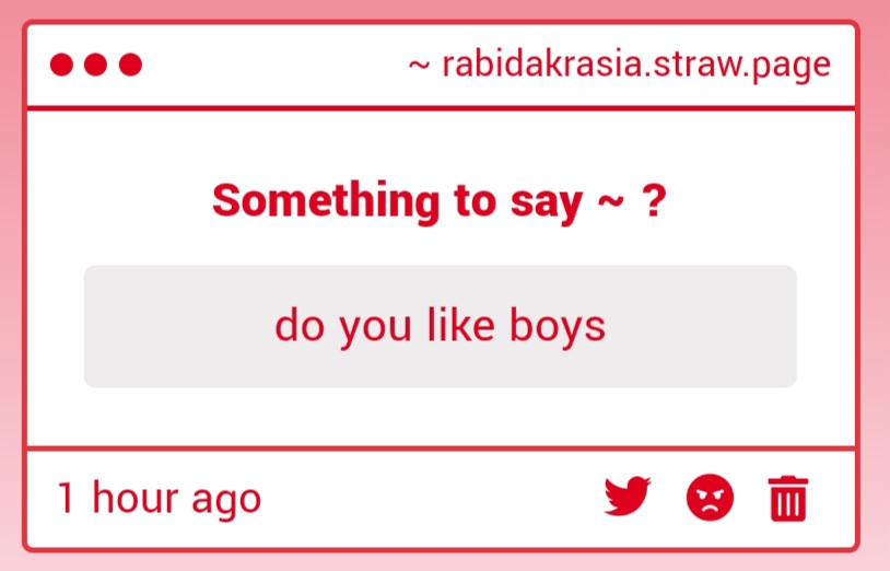 rabidakrasia's tweet photo. ⠀Pfft—— ~ Tell your “ friend ” that the answer is “ yes ” ~ 🎶* https://t.co/FEVQNhBWvf