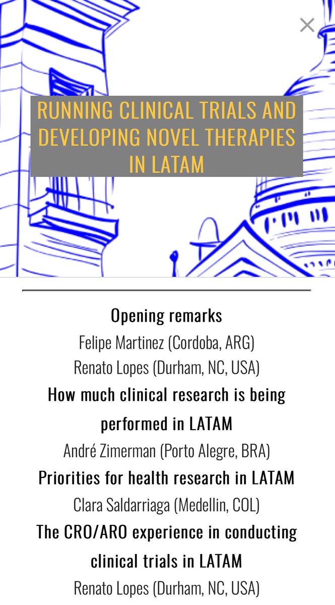 André Zimerman (@andrezimerman) on Twitter photo Thank you <a href="/CVCTForum/">CVCT - CardioVascular Clinical Trialists</a> and <a href="/FaiezZANNAD/">Faiez ZANNAD</a> for the opportunity to talk about clinical trials in LATAM.
It's an exciting time for global cardiovascular trials 🌎 Thank you <a href="/CVCTForum/">CVCT - CardioVascular Clinical Trialists</a> and <a href="/FaiezZANNAD/">Faiez ZANNAD</a> for the opportunity to talk about clinical trials in LATAM.
It's an exciting time for global cardiovascular trials 🌎
