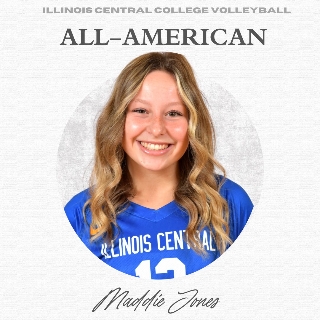 ALL-AMERICAN✨

With averaging 6.21 D/S and surpassing 1,000 digs, Jones tallied a total of 1,074 digs this season!🤯 Jones also earned 81 aces!🔥Congratulations to Maddie Jones: 3rd Team All-American!
