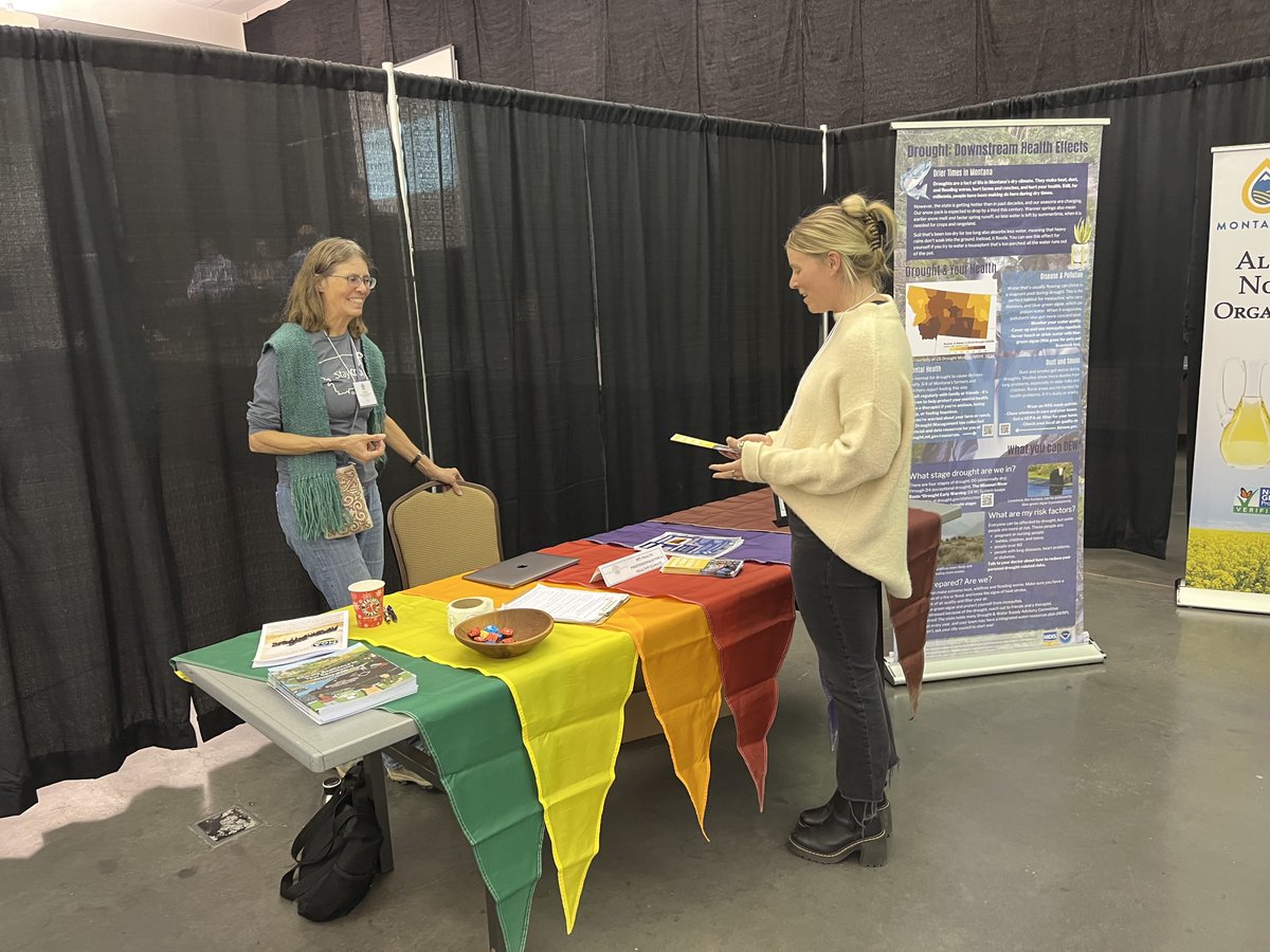 Tabling with all the cool people that raise our good food at the Montana Organics Association!