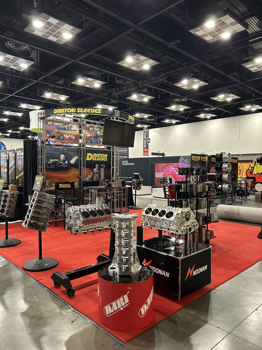 DartonSleeves's tweet image. All set up for tomorrow. Come by and see us at booth 2301. #dartonsleeves #dartonarmy #pri2024
