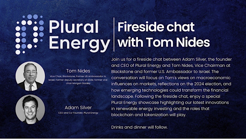 Join us in NYC on Jan 23 for a fireside chat with Tom Nides, Vice Chairman at Blackstone, &amp; our CEO <a href="/AdamTSilver/">Adam Silver</a> 🔥

We’ll unpack:
☀️ Macroeconomic trends post-election
☀️ Transforming finance w/ emerging tech (like blockchain)
☀️ Gov &amp; market intersection—can regulators keep up?
