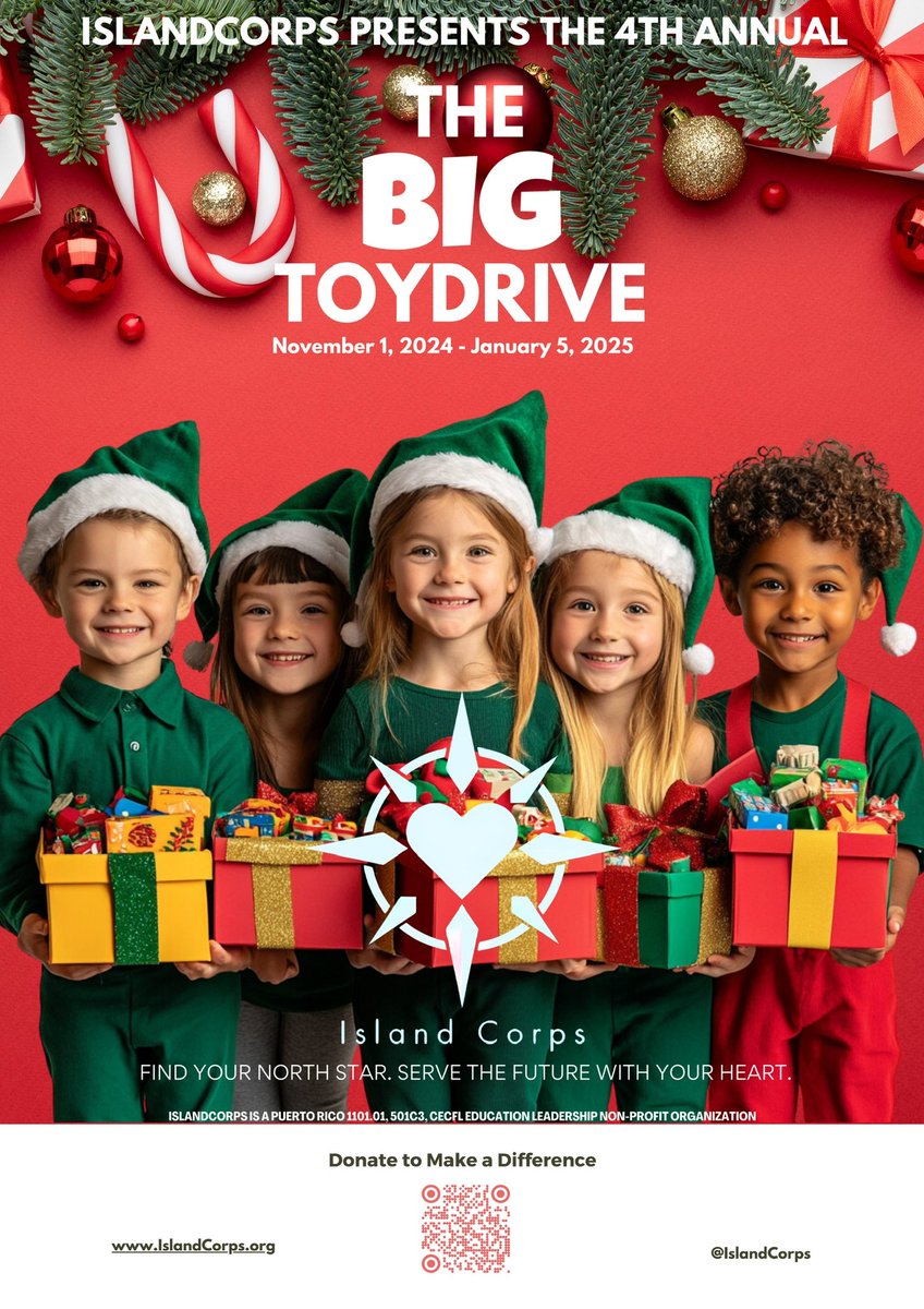 IslandCorps's tweet photo. IslandCorps’ 4th Annual BIG Toy Drive arrives tomorrow with the Christmas Circus happening at Maria McDougall Elementary School in #Guanica, #PuertoRico. We are SO excited to celebrate the holidays with this amazing school community! Don’t miss out on our Instagram @islandcorps. https://t.co/Kqrc3Hju25
