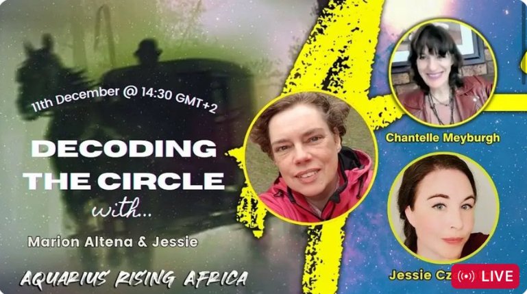 SomeoneElse2026's tweet photo. It was a great talk on your show today, @ChantelleMeybur of @rising_ara! Thanks so, so much for your support!
#interview #book #DecodingTheCircle #workshops #SpiritualMapping #LandAssignment @CzebotarJessie
https://t.co/LEHwQIW3KC https://t.co/dM9RJAiPbL