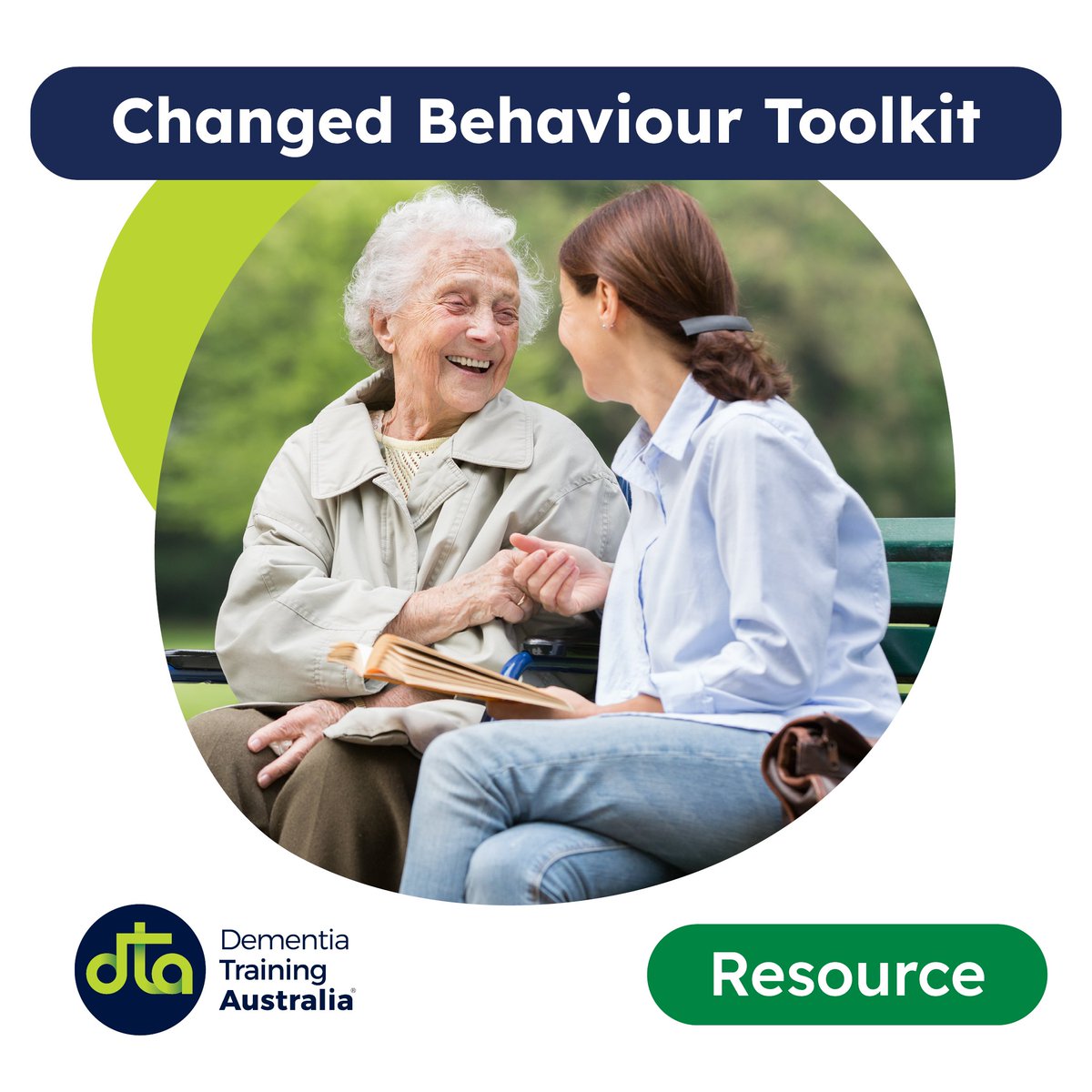 DementiaTrainAu's tweet photo. We have expanded our Changed Behaviour Toolkit! The toolkit is a resource designed for health professionals to deliver bite-sized dementia training to staff in their facilities. 

Explore the Changed Behaviour Toolkit here 👉 https://t.co/o9GpzhaCgT

#Dementia #ChangedBehaviour https://t.co/0n5cWCZpkK