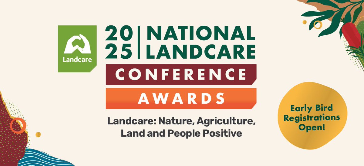 🎟️ Early Bird Registrations now open! 

Bag your ticket to the 2025 National Landcare Conference at a discounted price – an early Christmas gift 🎁 for you or someone you know!

Secure your spot today! 🎉 

Full detail on the website: nationallandcareconference.org.au