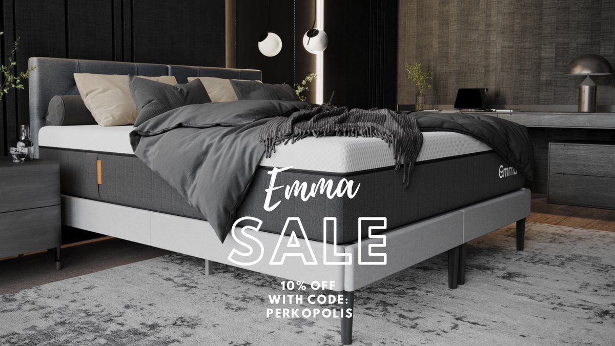 Get the sleep you deserve with 10% OFF at #EmmaMattress! Use code PERKOPOLIS and bring home the comfort you’ve been dreaming of. 🛏️
Shop here 👉ow.ly/9Gpb50UoSP1

#EmmaCanada #SleepBetter #MattressSale #SleepGoals #ComfyNights #DreamBig #SleepWell #BetterSleep #CozyVibes