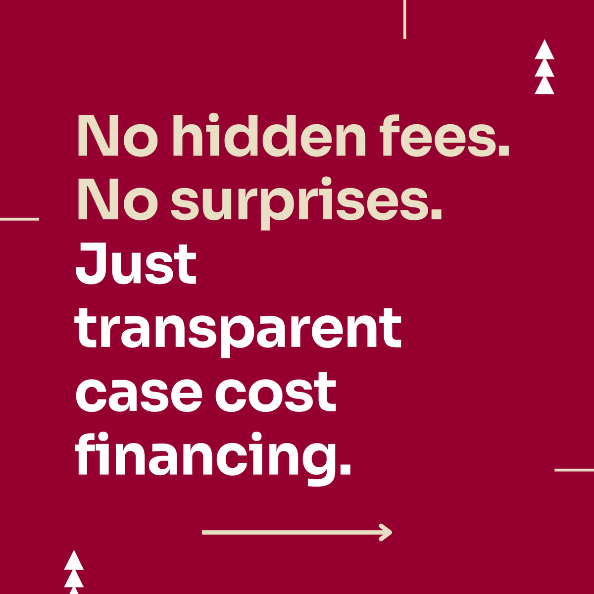 levelesq's tweet image. No fees, no surprises—just case cost financing you can trust. 💡Empower your law firm and free up your money from sitting in cases for years! #CaseCostFinancing #TransparentFinancing #LevelEsq