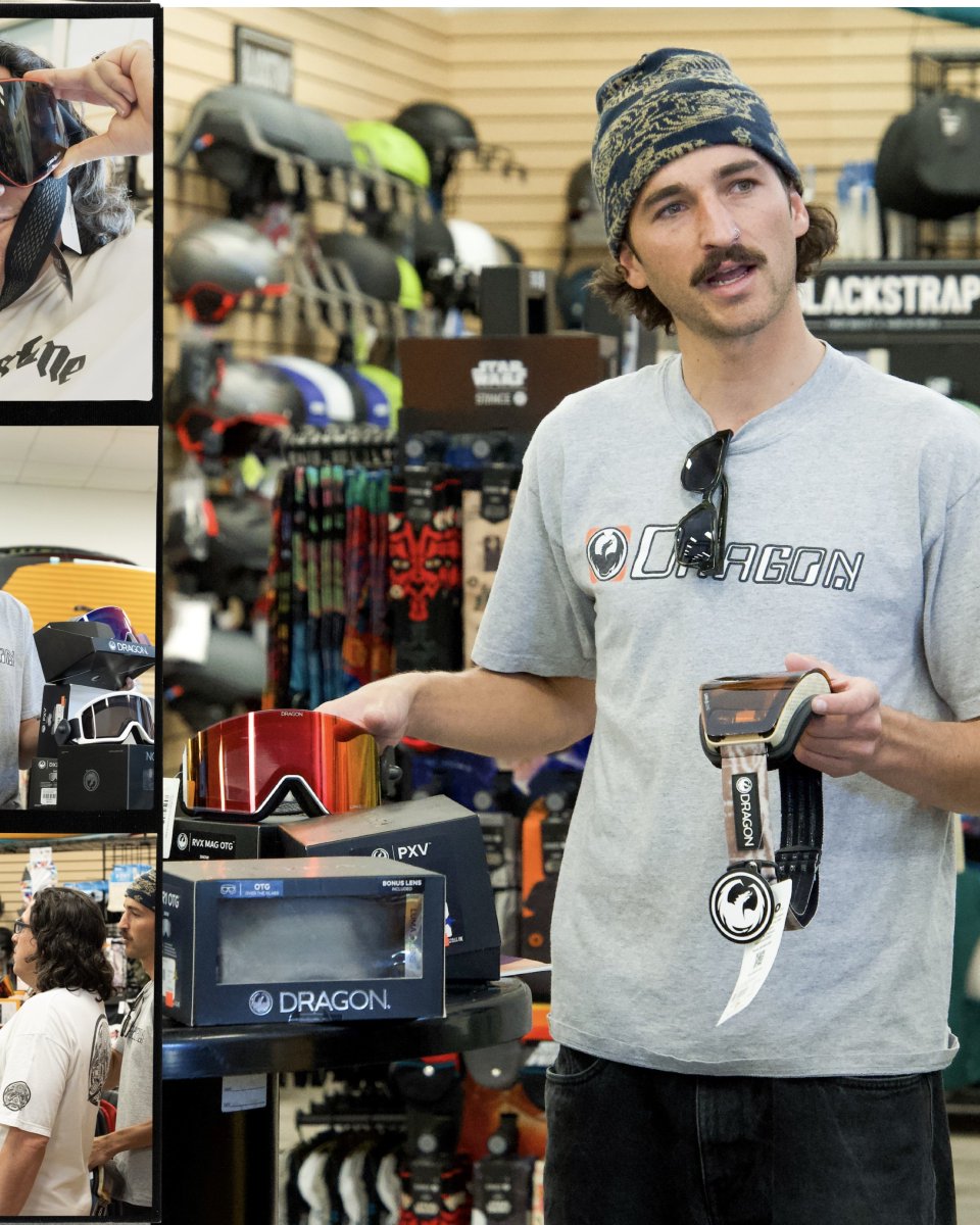 Our crew had a chance to sit down with the awesome reps from Dragon last week to take an in-depth look at their latest goggle models &amp; features! 🐉❄️

Come check out the entire Dragon lineup at any of our locations! 🥽