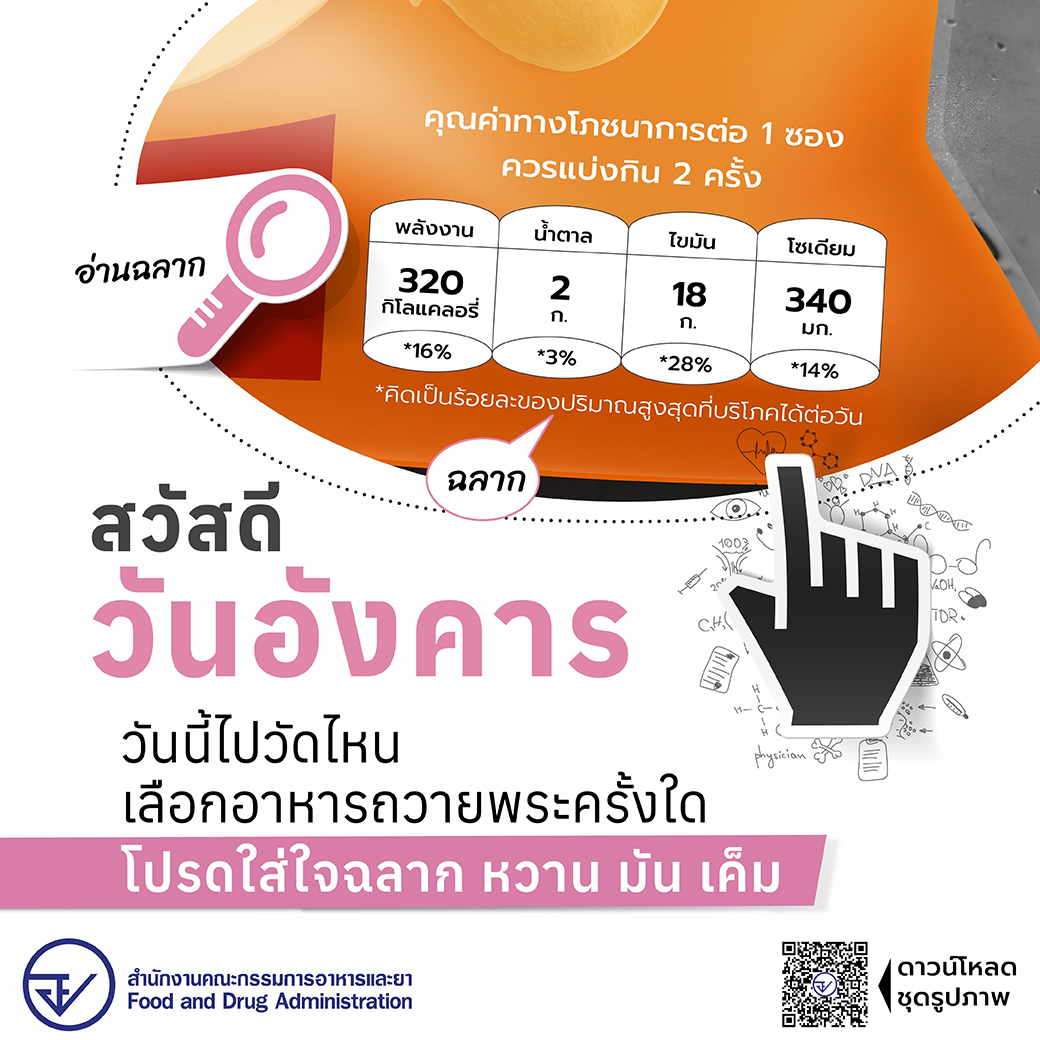fdathai's tweet photo. อย. ทักทายมอบสิ่งดี ๆ ให้กันทุกวัน ด้วยชุดรูปภาพประจำวันสุขภาพดี  เรื่อง NCDs ลดอาหารหวาน มัน เค็ม ใส่ใจสุขภาพมองหาสัญลักษณ์ Healthier Choice Logo ลดโรคและป้องกันโรคไม่ติดต่อเรื้อรัง  #oryor #FDAthai #อย #สวัสดีประจำวัน #NCDs #HealthierChoice #ผลิตภัณฑ์สุขภาพ #ความรู้ https://t.co/YbsvxsiTP6