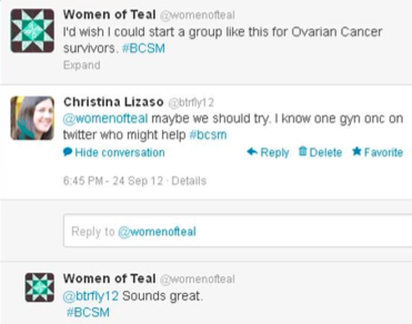 womenofteal's tweet photo. It is hard to believe this  all started with these tweets.
Thank you Christina @btrfly12 for being my partner. You are the absolute best chat moderator and community partner I could have asked for. #gyncsm https://t.co/v6GbzQd1oa