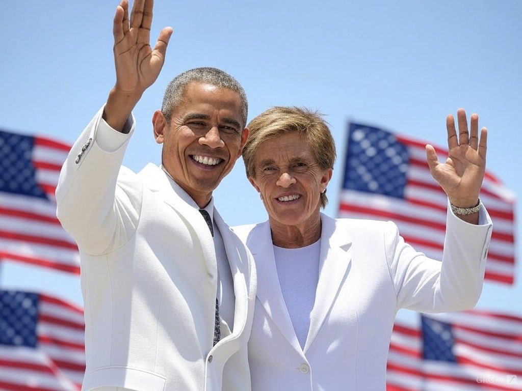 Barack Obama y Mi-Chelo-bama