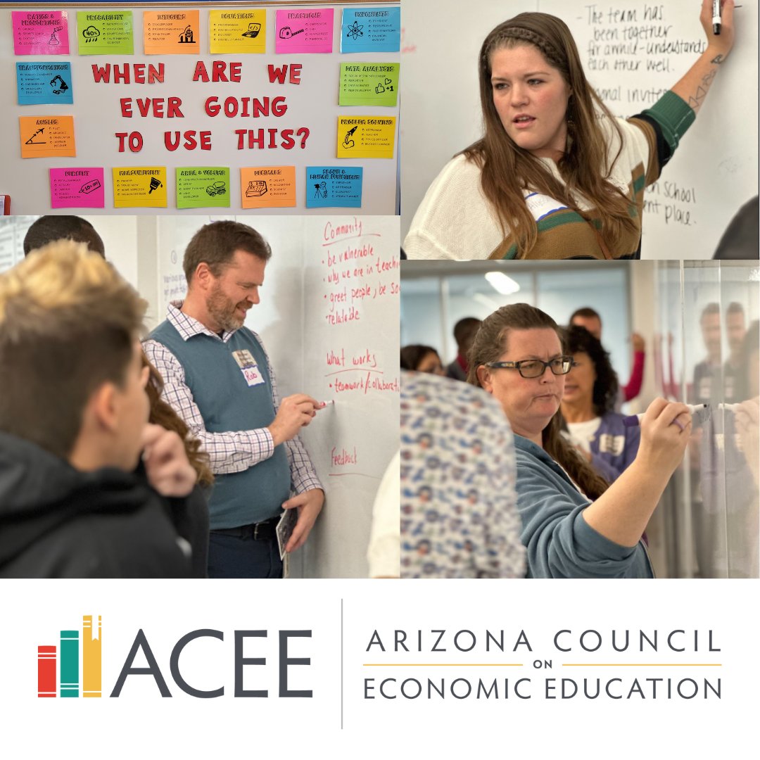"When will we use this?" Robin Palmer, ACEE's Director of Entrepreneurship and Math, spoke at the 5th Annual AATM Way Out West Math Con, sharing innovative strategies that link math and entrepreneurship. A chance to rethink and renew teaching! #MathEducation #ACEE