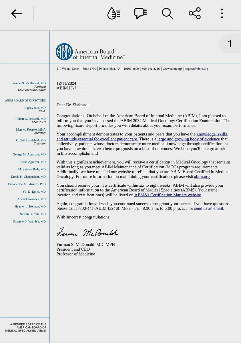 Moazzam Shahzad, MD (@mshahzadmd) on Twitter photo Happy to be #ABIM Board Certified Oncologist. 🎉 This was not possible without support of my family, friends, mentors, and above all exceptional <a href="/MoffittHemOnc/">Moffitt Hematology/Oncology Fellowship</a> fellowship program. <a href="/iqra_moazzam/">Iqra Moazzam</a> <a href="/mumairmushtaq/">Muhammad Umair Mushtaq (Abu Mikael)</a> <a href="/MoffittNews/">Moffitt Cancer Center</a> Happy to be #ABIM Board Certified Oncologist. 🎉 This was not possible without support of my family, friends, mentors, and above all exceptional <a href="/MoffittHemOnc/">Moffitt Hematology/Oncology Fellowship</a> fellowship program. <a href="/iqra_moazzam/">Iqra Moazzam</a> <a href="/mumairmushtaq/">Muhammad Umair Mushtaq (Abu Mikael)</a> <a href="/MoffittNews/">Moffitt Cancer Center</a>