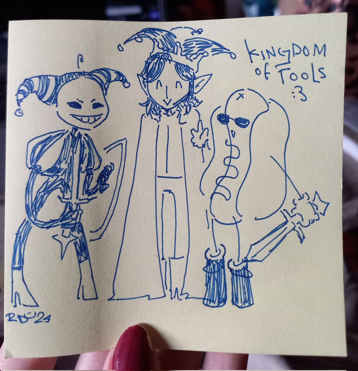 yippeefoolish's tweet photo. i happen to be working on my last final project as we speak so I should be back full time soon :D meanwhile take this doodle thingy thing, just some silly guys, Foolish, Tango and Clown :3
#TheRealm #foolishfanart https://t.co/qEhfx3ayvT