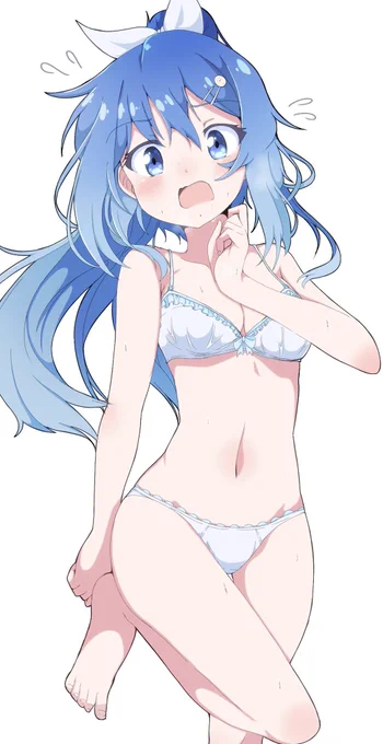 #今年も残りわずかなので今年一番伸びた絵を貼る シャドバンされてとりあえずで消した下着姿のうちの子ほそなちゃんですかね…多分もう大丈夫(?)なんで一枚絵として再掲しておくね 